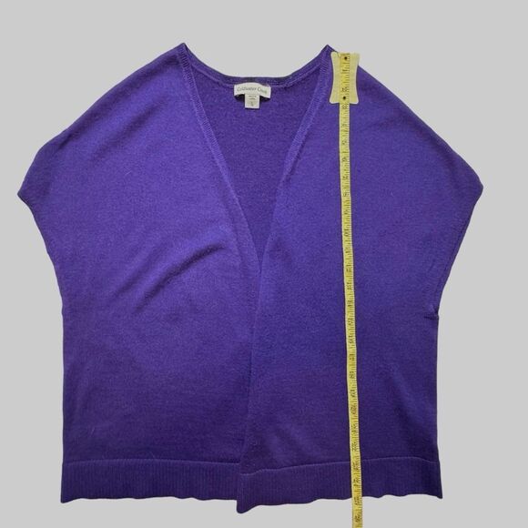 Coldwater Creek Women's Purple Open Front Cardigan Vest Topper Size Large - Picture 6 of 8
